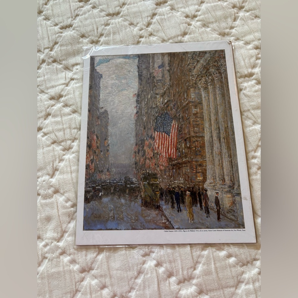 Flags on the Waldorf by Childe‎ Hassam Print